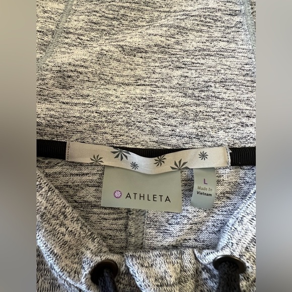 Athleta | Techie Sweat Anorak Full Zip Hoodie Woman’s Size Large | Gray - Picture 5 of 9